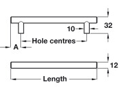 Barkston Bar Hdl St SSE D12x96mm cc