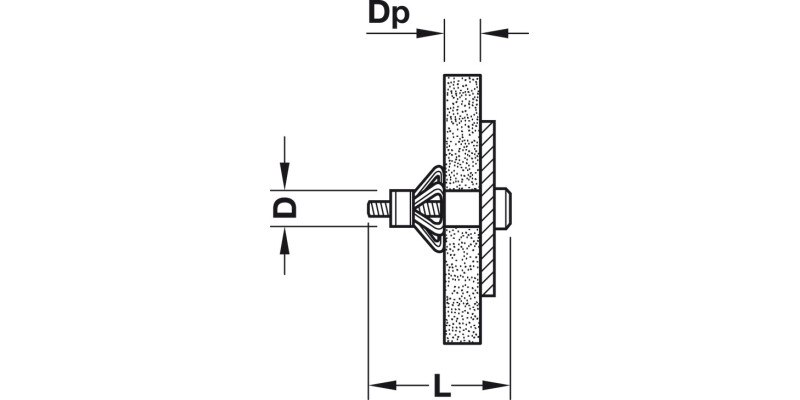 Fischer HM6 Metal Cavity Fixing D10x37mm