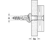 Fischer UX Uni Wall Plug D6x35mm Nylon