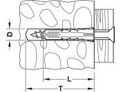 Fischer Duopower WallPlugs Short 5x25mm