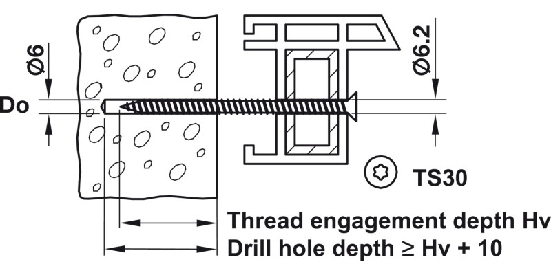 Window Frame Screw Csk Galv D7.5x182mm