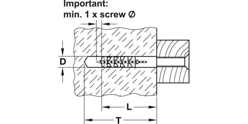 Fischer S Wall Plug D6x30mm Nylon