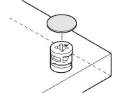 Cover Caps D18mm SA PolyV White x36pc