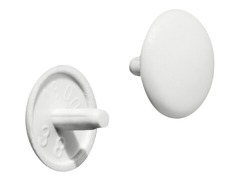 Cover Caps D12/2.5mm PF Pl White 9010