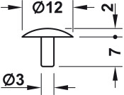 Cover Caps D12.5mm SW4 PF Pl Pine Colour