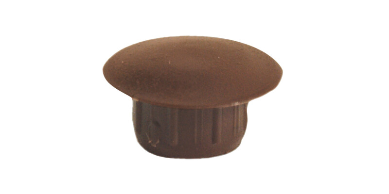 Cover Caps D12mm PF Pl Dk Brown 8014