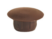 Cover Caps D12mm PF Pl Dk Brown 8014