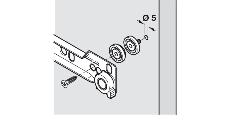 Spacer 9mm Plastic White