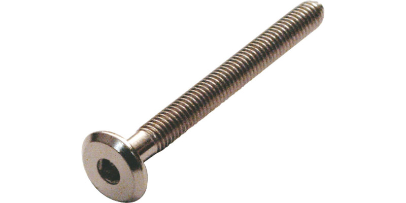 Connecting Bolt Flat End M6x15mm St BZP