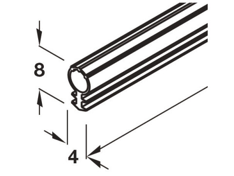 Hawa Centerfold 80H Seal Black 10m