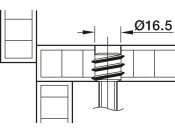 Screw-In Sleeve M10 D18.5x15mm Brt St