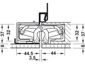 Tectus TE640 3D A8 180D Hinge BM