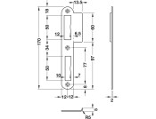Multi Lock Device Strike Plate DIN RH