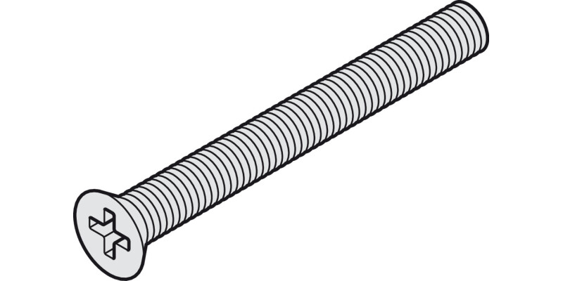 Screw Cross Slot Csk SZP PH2 M5x25mm
