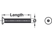 Machine Screw 6 Lobe Csk T30 M6x30mm SS