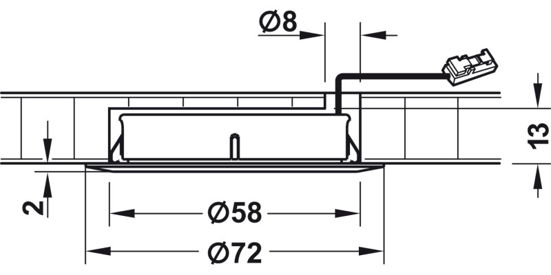 LooxC LED Smally+ Spot 12V/3W 3000K Wht