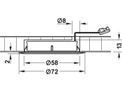 LooxC LED Smally+ Spot 12V/3W 3000K Wht