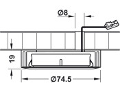 LooxC LED Smally+ Spot 12V/3W 3000K Wht