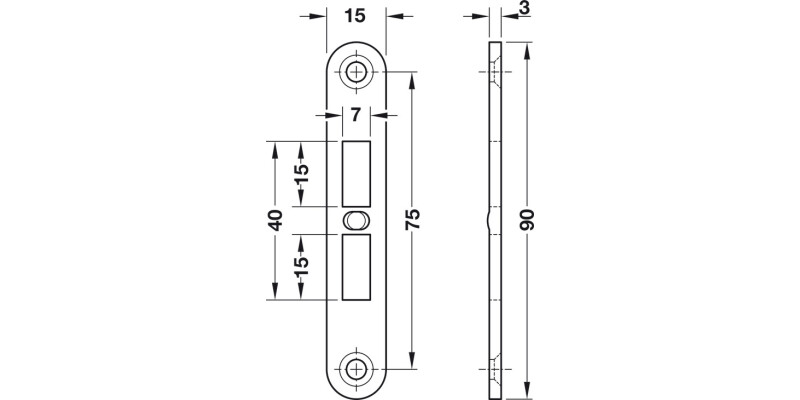 Giro Bolt-Striking Plate St Galv