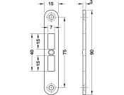 Giro Bolt-Striking Plate St Galv