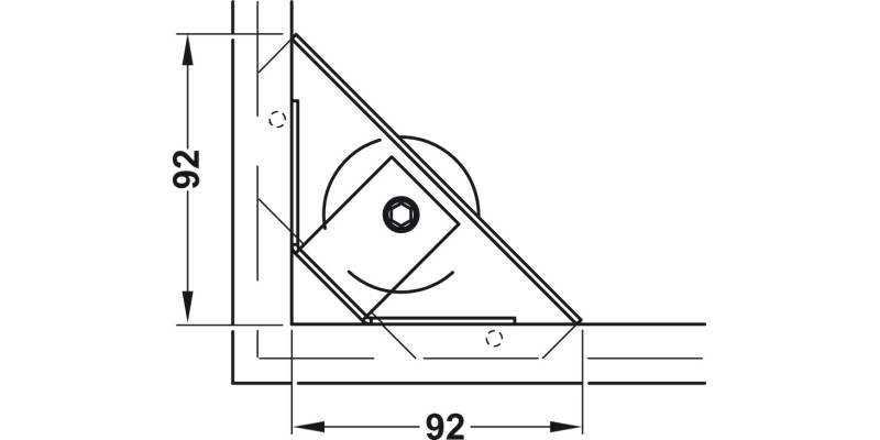 Plinth Adj w Brkt M10 150kg Galv St