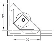 Plinth Adj w Brkt M10 150kg Galv St