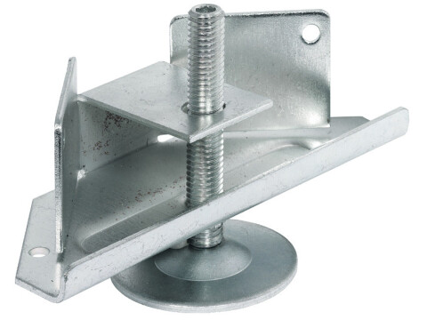 Plinth Adj w Brkt M10 150kg Galv St