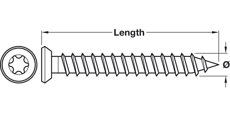 Spax® Frm/Anc Ful Csk TS30 D7.5x120mm Wrx