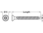 Spax® Scr Ful Csk PZ1 D3.0x12mm Ylx 100