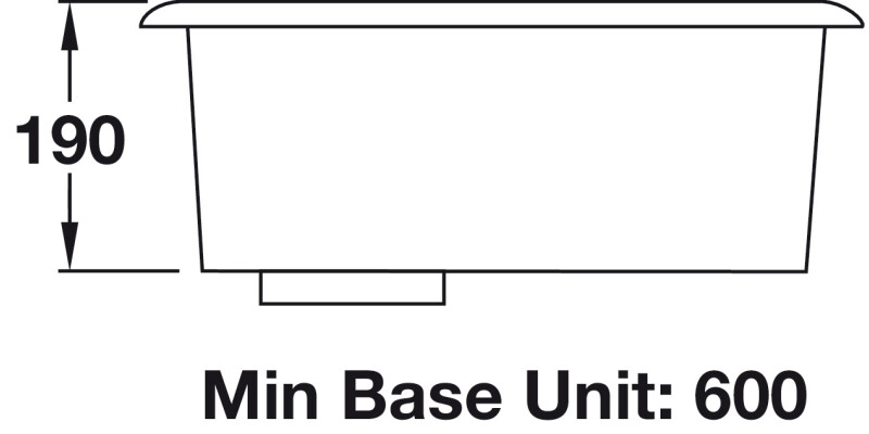 RM UB45/ Atlan.Classic 490mm 1.0B Sink
