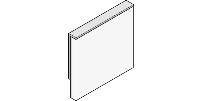 AluSplash Edge Profile 3050mm AA Silver