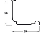 Standard Finger Guard 1950mm Pl White
