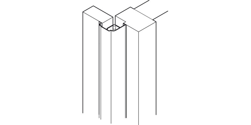 Standard Finger Guard 1950mm Pl White