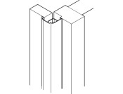 Standard Finger Guard 1950mm Pl White