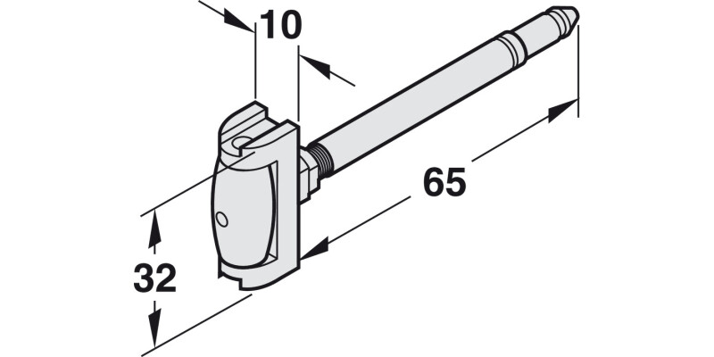 Sashlock RebateSet 13mm 3 Lvr Mortice NP