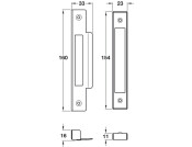 Sashlock RebateSet 13mm 3 Lvr Mortice NP