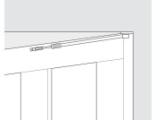 Friction Stay OH 525-845mm Steel Slv/Gry