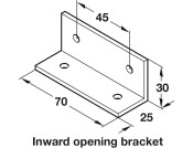 Friction Stay OH 525-845mm Steel Slv/Gry