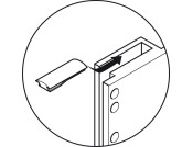 Pull Down Wardrobe Rail, for Internal Wardrobe Width 600-1000mm, 2004 Wht/Wht