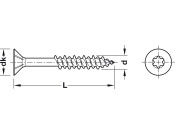 Hospa Jet Scr Prt Csk TS30 D6.0x70mm Glv