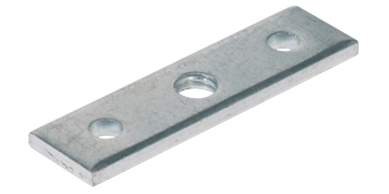 Screw-On Plate M10 60x16mm Galv St