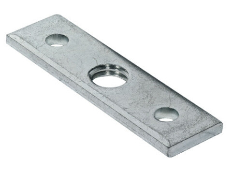 Screw-On Plate M10 60x16mm Galv St