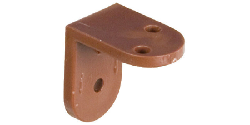 Angled Bracket 25x24x16mm Pl White