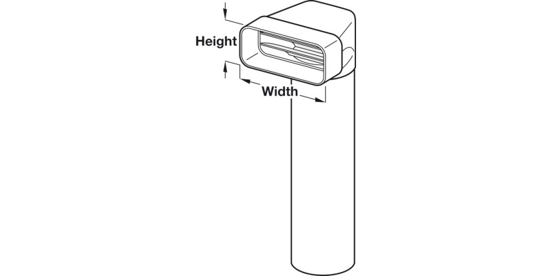Compairflow 125 Deflector w Tube 500mm