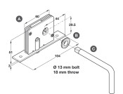 Budget Lock Access Sleeve D11mm Brass NP