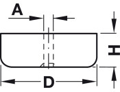 Orlita Furniture Glide 30mm Pl Black