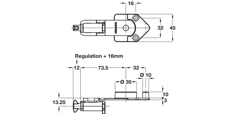 Atlas Cabinet Back Support Universal