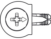OneFix 1prt Connector D8/15mm Pl Brown