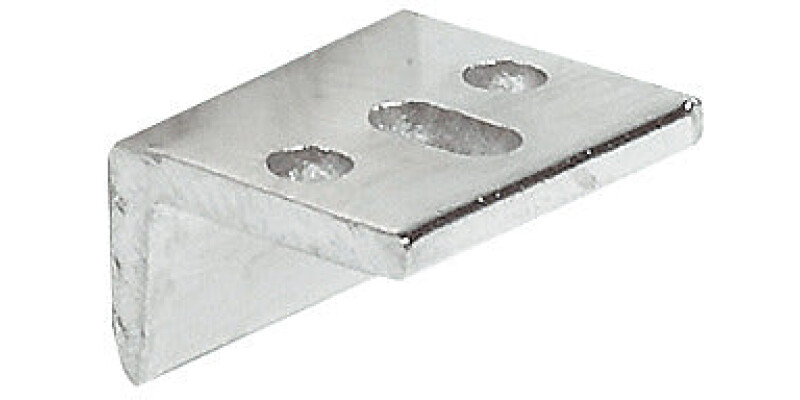 Angled Striking Plate w Slot Brass BP