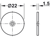 Magnetic Catch 3kg w M5 Pin Metal
